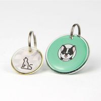 Top Heißes Produkt Nfc Hunde marke Epoxy Rfid Nfc Tag Einzigartiger Qr Code Metall Nfc Hunde marke gegen Verlust