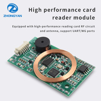 Módulo de Comunicación de Doble Frecuencia de 125khz y 13.56mhz, Módulo Lector de Tarjetas Inteligentes RFID con Interfaz UART M1Wiegand