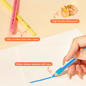 <span class=keywords><strong>Arrtx</strong></span> Set de crayons de couleur solubles dans l'eau ACP-003-3872 72 couleurs avec brosse en nylon - Product Image 3