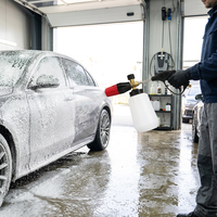 Lance à mousse de lavage auto haute pression 1L OEM en gros, canon à mousse réglable avec raccord rapide en laiton