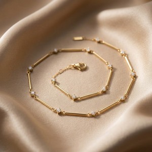 Pulsera de Diamantes de Bambú en Oro Puro de 18K Xinfly, AU750, 0.60ctw, Diamantes Naturales en Ascenso Gradual, Joyería Fina para Mujer - Product Image 4
