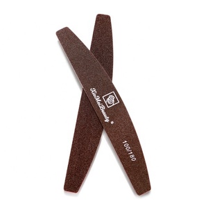 Limas <span class=keywords><strong>de</strong></span> Uñas Color Café, Doble <span class=keywords><strong>Grano</strong></span> 180/240, Lavables, para Manicura Profesional en Salón - Product Image 2