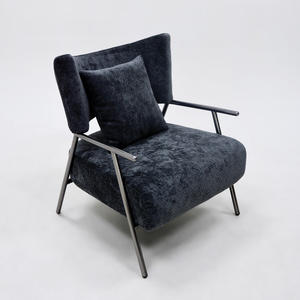 Light Luxury <b>Chair</b> Metal Frame Fabric Armchair Interior Living Room Furniture High End <b>Reading</b> <b>Chair</b> Loft Apartment <b>Chair</b> Seats - Product Image 3