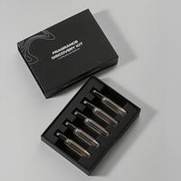 Coffret Cadeau Découverte de Parfums de Luxe Personnalisés avec Échantillons, Boîte Rigide en Carton Recyclé avec Bouteilles et Logo Doré