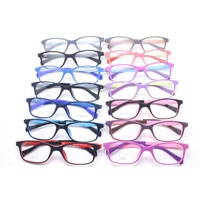 Lunettes optiques pour enfants TR90 avec charnière flexible à 180 degrés, livraison rapide, couleurs uniques et solides avec embouts en silicone bleu et noir
