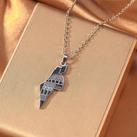 Collier avec pendentif personnalisé en acier inoxydable, hypoallergénique, plaqué or 18 carats, bijoux imperméables, cadeau unisexe