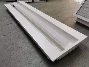 1x4ft 2X4ft发光二极管灯槽面板灯T8 30x120cm厘米，带2个T8管SMD2835发光二极管现代铝结构，用于仓库照明 - Product Image 2