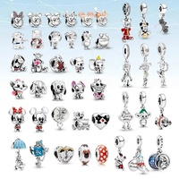 Vendendo Hot 925 sterling silver pingente de Minnie Mickey Charme adequado pulseira DIY fazendo presentes da jóia da forma