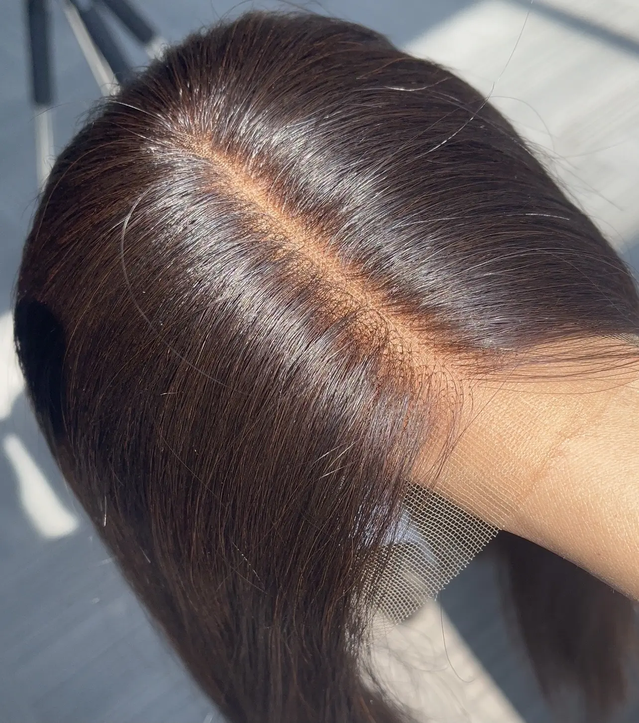 Çin üretici protez saç, remy işlenmemiş insan saçı kadın, koyu siyah gri yaşlı adam için saç parçası