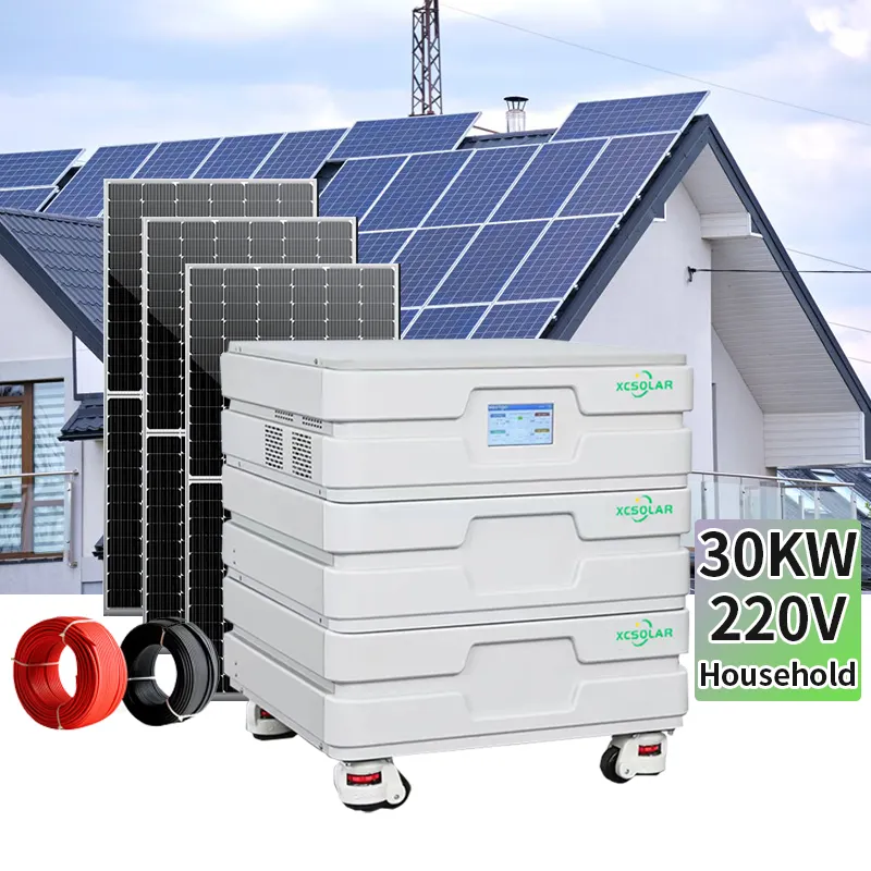 Xcsolar 5-20kw Kompletter Solarenergie-Strom generator Elektrische Solar batterien und Wechsel richter All-in-One-Solarstrom anlage //