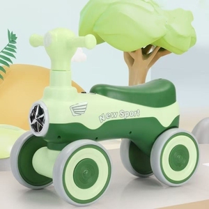 Bicicleta de Equilibrio para Niños de 1 a 6 Años, Juguete de Exterior sin Pedales, 4 Ruedas, Coche de Empuje para Niños - Product Image 1