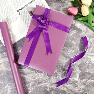 2025 nouveau papier d'emballage cadeau de mariage de conception 43x300cm rouleau vierge jetable en silicone enduit - Product Image 3