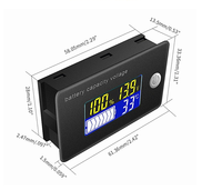 Compteur de batterie plomb-acide au lithium 12V36V48V60V72V compteur de batterie de véhicule électrique voltmètre compteur multifonction