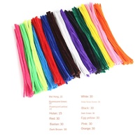 Assortiment de 360 pièces/sac de tiges de chenille colorées, bâtonnets pelucheux, bâtonnets de chenille doux et colorés pour le bricolage