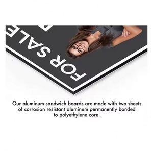 Letreros Inmobiliarios de Doble Cara para Venta de Propiedades, Plástico Corrugado Rojo y Blanco con Impresión Digital - Product Image 5