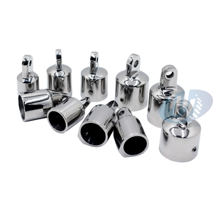 Capuchon d'extrémité de bôme de bateau en acier inoxydable marin robuste, poli miroir, anticorrosion, résistant à la rouille, 22 mm, neuf - Product Image 6