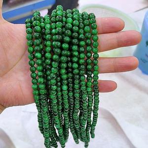 MJ3195 Perles Rondes en <span class=keywords><strong>Jade</strong></span> Vert, Pierres Précieuses de Jadéite Naturelle, Perles Libres pour la Fabrication de Bijoux - Product Image 5