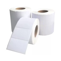 Etiquetas Adhesivas en Blanco de Tamaño Personalizado, Rollo de Etiquetas Térmicas, Etiquetas de Envío de 30*40 mm para Embalaje y Uso Comercial