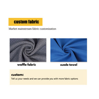 Serviette de golf pour adulte à séchage rapide, 3 plis, couleur unie, en microfibre tissée, design OEM, avec clip magnétique