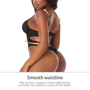सेक्सी फीता थोंग बॉडीसूट ने साफ-साफ पतली कट सांस लेने वाली रोजमर्रा की फर्म पैंटी एक टुकड़ा ब्रा - Product Image 4
