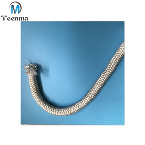 Matériaux résistants à la chaleur pour cheminée et poêle Corde en fibre <span class=keywords><strong>de</strong></span> verre adhésive blanche et noire Appareils <span class=keywords><strong>de</strong></span> chauffage à haute température - Product Image 5