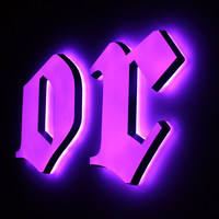 Letras/Números/Texto Publicitarios de Acrílico Negro Iluminados con LED de Colores, Diseño Resistente a la Intemperie IP65, AC 110-220V, Colgantes
