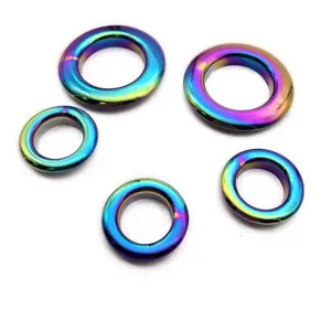 Factory Supply Fashion Hot Paddestoel Kledingstuk Gekleurde Regenboog Metalen Oogjes