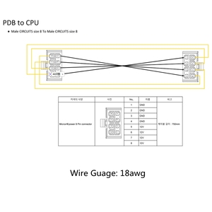 Angitu Özel Yapım 18awg/16awg Kablolar, 3.0 Pitch Kusursuz Konnektörlü - Product Image 1