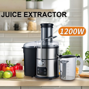 เครื่องสกัดน้ำผลไม้ 1200W เครื่องคั้นน้ำผลไม้ไฟฟ้าสแตนเลสพร้อมจอแสดงผล LCD สำหรับการสกัดเนื้อผักผลไม้ - Product Image 3