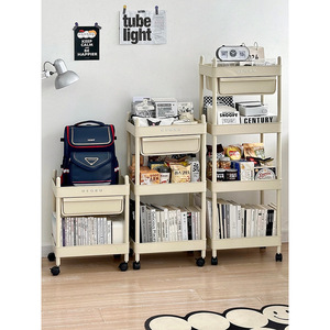 Uforu Storage Cart With Wheels Multifunctional Office Organizer Minimalist Design Easy Cleaning Bookshelf For Desk Use - Product Image 5