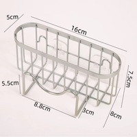 Égouttoir de cuisine multifonctionnel en acier inoxydable pour évier, support de rangement moderne pour éponges, brosses, fruits et légumes