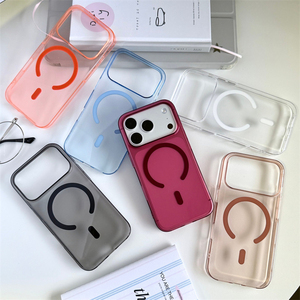 เคสโทรศัพท์แม่เหล็กแบบแข็งบางพิเศษสำหรับ iPhone 18 Pro Max 17 16 Pro Max 15 14 ป้องกันเหลือง ใส กันกระแทก - Product Image 1
