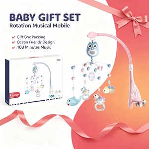 Mobile per Culla con Elefante e Leone Marino, con Musica MIDI, Campanello per Neonati, Sonaglio Appeso, Giocattolo Sensoriale Morbido - Product Image 6