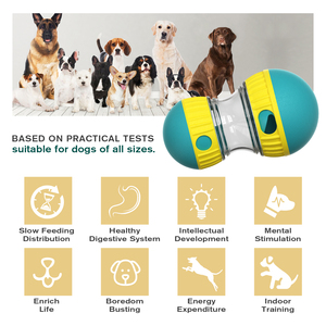 Vente chaude Fun Play Pet Mangeoire Lente <span class=keywords><strong>Chien</strong></span> Chat Bols <span class=keywords><strong>pour</strong></span> Moyen Petits Chiens Chats vert Super balle mangeoire - Product Image 2