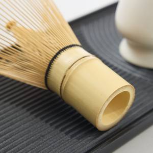 แปรงชาเซ็นทำมือจากไม้ไผ่แบบญี่ปุ่น คลาสสิก เป็นมิตรกับสิ่งแวดล้อม ออร์แกนิค พร้อมฐานวาง สำหรับชงชาเขียวมัทฉะ - Product Image 5