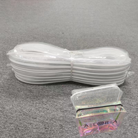 Fermeture éclair usine en gros Transparent PVC fermeture éclair bande accessoires de couture PVC Nylon fermeture éclair pour trousse de maquillage