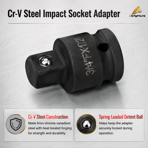 Set Adaptor Soket Impact 8 Buah, Kit Pengurang Penggerak Baja Cr-Mo untuk Kunci Impact, Kunci Soket, Alat Perbaikan 1/4" 3/8" 1/2" 3/4" 1" - Product Image 4