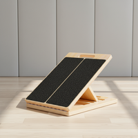 Planche inclinée réglable en bois pour étirements des chevilles et des pieds, yoga et physiothérapie, équipement de fitness portable pour la maison