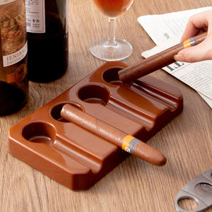 ที่เขี่ยบุหรี่เซรามิกดองหยาง สีน้ำตาลเข้ม ขนาดใหญ่ สไตล์ยุโรป สำหรับใช้ในบ้าน ของขวัญ - Product Image 1