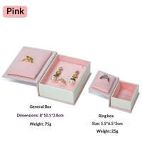 Elegantes Cajas de Joyería con Anillo, Collar de Perlas, Aretes, Bandeja de Terciopelo, Perfume, Luz USB, Set de Regalo al por Mayor