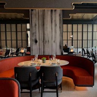 Banquette Courbe Moderne Style Mid-Century, Sièges Écologiques Rembourrés, Canapé Commercial pour Salon, Cadre en Bois, Restaurant