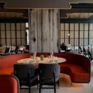 Banquette Courbe Moderne Style Mid-Century, Sièges Écologiques Rembourrés, Canapé Commercial pour Salon, Cadre en Bois, <span class=keywords><strong>Restaurant</strong></span> - Product Image 3