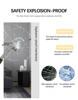 Grands miroirs LED intelligents muraux, miroir de salle de bain pleine longueur avec éclairage pour hôtel