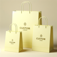 Sacs de shopping de luxe écologiques personnalisés pour parfums, bijoux, emballages cadeaux, petits sacs en papier avec votre propre logo, imperméables et réutilisables