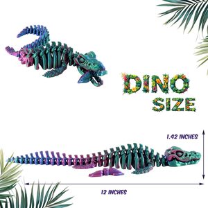 PowerTRC - Figura de Dinosaurio Articulada de Mosasaurus, Impresa en 3D, de Plástico, Animales Prehistóricos Coleccionables, Decoración de Escritorio - Product Image 2