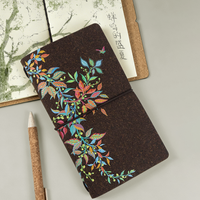 Carnet de notes A7 vintage en fibres végétales recyclées, reliure spirale, pour thé en vrac et infusions, format portable, idéal comme cadeau