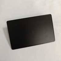 Carte de membre professionnelle NFC RFID en acier inoxydable et laiton de luxe CLF, noir mat, puce NTAG216 13,56 MHz, épaisseur 0,8 mm, impression Slikprinting