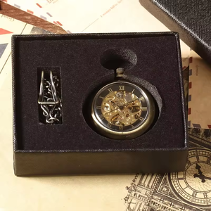 <span class=keywords><strong>Montre</strong></span> de poche mécanique rétro en bronze à remontage manuel <span class=keywords><strong>pour</strong></span> homme, avec chaîne FOB, chiffres romains, en acier lisse, unisexe <span class=keywords><strong>pour</strong></span> <span class=keywords><strong>femme</strong></span> - Product Image 6