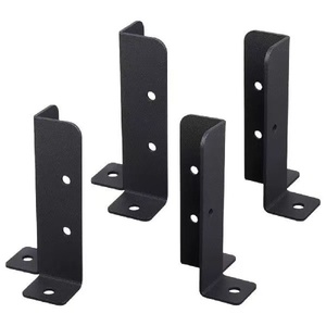 Ancrages robustes en acier pour poteaux de clôture en bois, piquets de sol réglables en U pour le renforcement des clôtures - Product Image 6