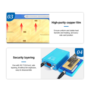 แท่นทำความร้อนเมนบอร์ด Sunshine SS-T12A สำหรับ <span class=keywords><strong>iPhone</strong></span> N11-N12-N13-N14-N15-FACE ID-CPU-กล้อง เครื่องทำความร้อน PCB แบบแม่พิมพ์ - Product Image 4